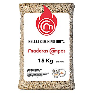 Pellets de madera Campos (15 kg, 1 ud.)