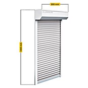 Schellenberg Rollladen-Komplett-Set (Vorbaurollladen, 80 x 100 cm)