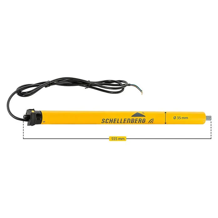 Schellenberg 20221 Rolluikmotor Action Mini voor 40 mm stalen buisassen, mechanische eindpositie-instelling, ideaal voor kunststof rolluiken tot 2 m² oppervlak, rolluikaandrijving Schellenberg 20221 Rolluikmotor Action Mini voor 40 mm stalen buisassen, mechanische eindpositie-instelling, ideaal voor kunststof rolluiken tot 2 m² oppervlak, rolluikaandrijving