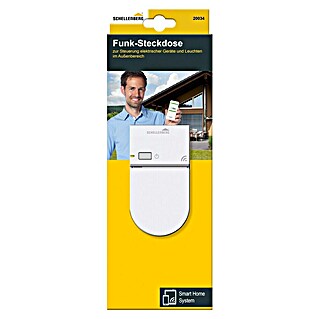 Schellenberg Smart Home Funksteckdose (Außen, Weiß)