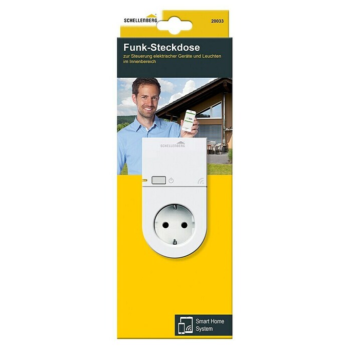 Schellenberg Smart Home Funksteckdose (Innen, Weiß)