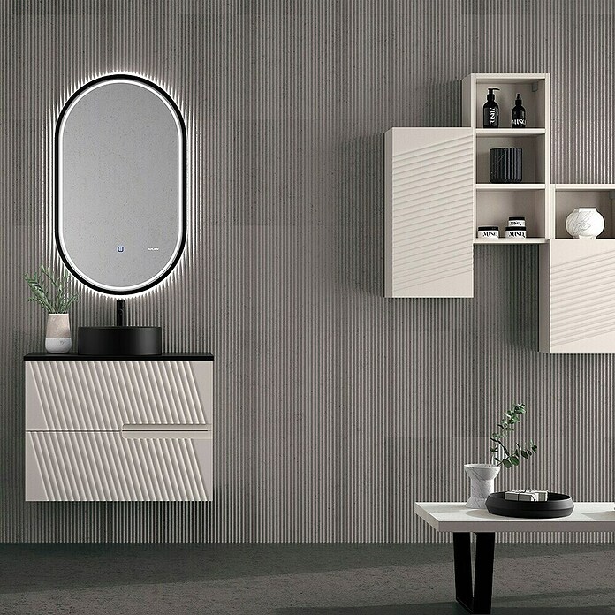 Duplach Mueble de lavabo Saser (L x An x Al: 45 x 80 x 60 cm, Beige, Melamina) | BAUHAUS