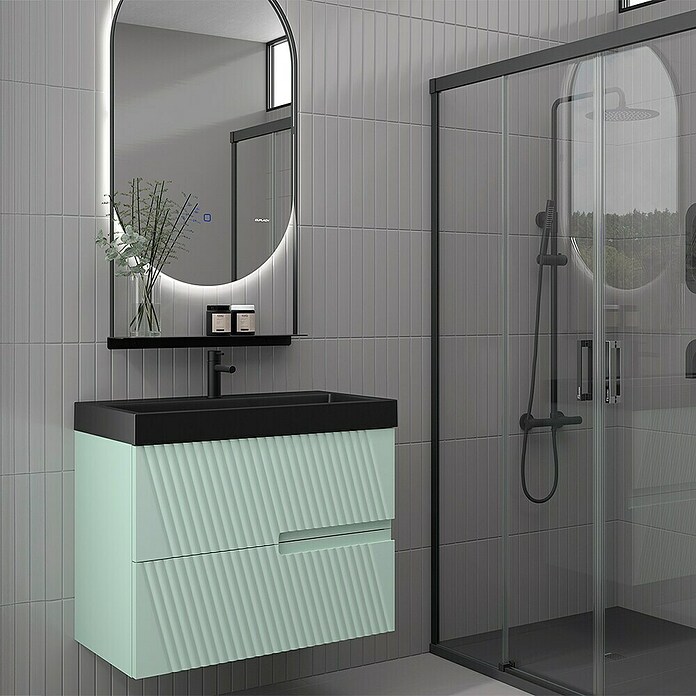 Duplach Mueble de lavabo Saser (L x An x Al: 45 x 80 x 60 cm, Menta, Melamina) | BAUHAUS