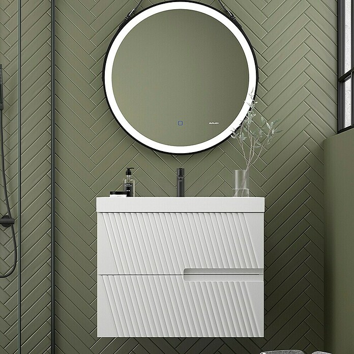 Duplach Mueble de lavabo Saser (L x An x Al: 45 x 60 x 60 cm, Blanco, Melamina) | BAUHAUS
