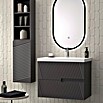 Duplach Mueble de lavabo Saser (L x An x Al: 45 x 80 x 60 cm, Antracita, Melamina) | BAUHAUS