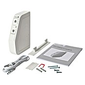 Schellenberg Funk-Rollladen-Gurtwickler Rollo Drive 75 Premium (L x B x H: 155 x 37 x 199 mm, Gurtbreite: 14 - 15 mm, Zugkraft: 30 kg, Unterstützte Systeme: Abus Smart Friends System)