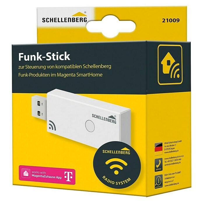 Schellenberg Smart Home Funksender (Weiß, Reichweite ca.: 20 m (Gebäude))