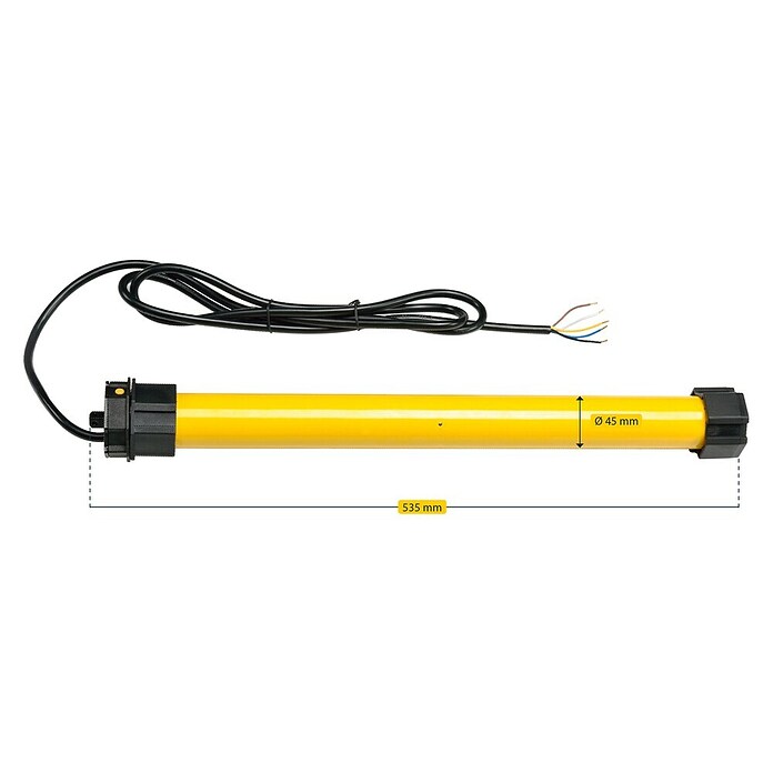 Schellenberg Motor tubular (Superficie de persiana arrollable máx.: 4,2 m² para persianas de plástico, Longitud de instalación: 620 mm, Fuerza de tracción: 20 kg)
