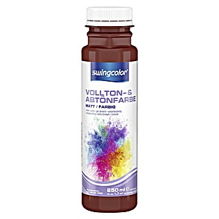 swingcolor Vollton- & Abtönfarbe (Brombeerrot, Matt, 250 ml, Konservierungsmittelfrei)