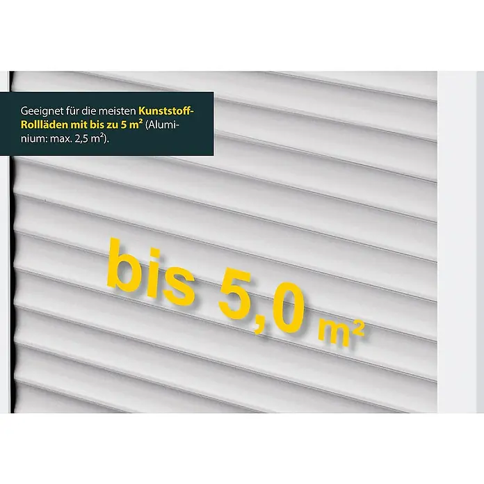 Schellenberg Rollladen-Gurtwickler Rollo Drive 55 - Aufputz, Gurtbreite: 14 mm - 23 mm, 230 mm - Kunststoff-Rollladen für Flächen bis zu 5 m², Aluminium bis max. 2,5 m², ideal für die meisten Fenster.