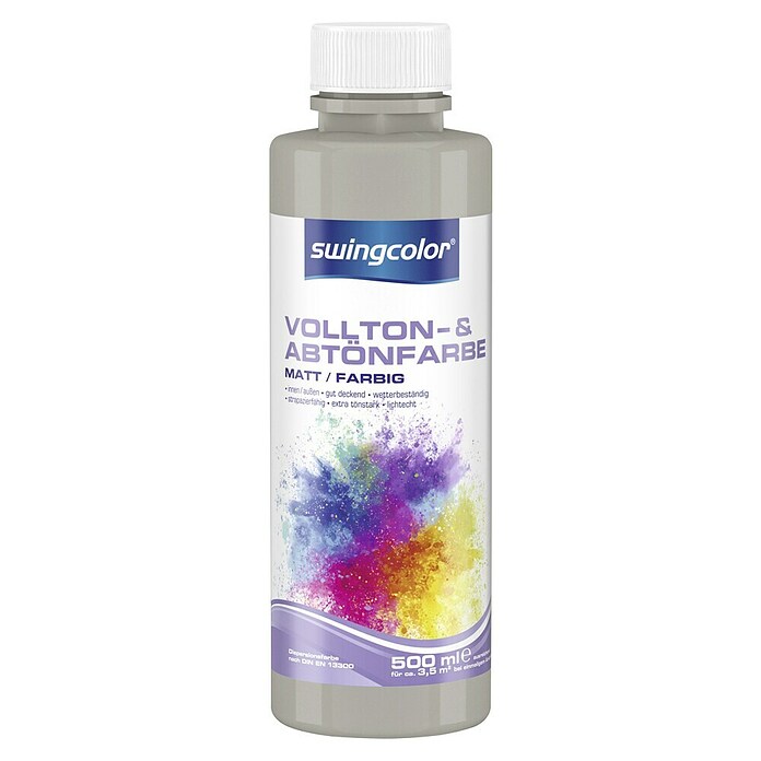 swingcolor Vollton- & Abtönfarbe (Grau, Matt, 500 ml, Konservierungsmittelfrei) | BAUHAUS