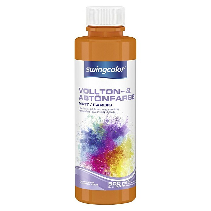 swingcolor Vollton- & Abtönfarbe (Gelborange, Matt, 500 ml, Konservierungsmittelfrei) | BAUHAUS