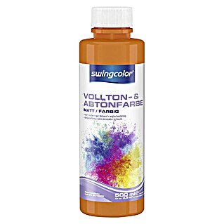 swingcolor Vollton- & Abtönfarbe (Gelborange, Matt, 500 ml, Konservierungsmittelfrei)