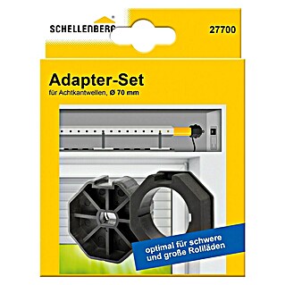 Schellenberg Adapter-Set (Geeignet für: Rollladen-Maxi-Systeme, Durchmesser: 70 mm)