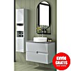 Duplach Mueble de lavabo Saser (L x An x Al: 45 x 100 x 60 cm, Gris, Melamina) | BAUHAUS