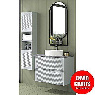 Duplach Mueble de lavabo Saser (L x An x Al: 45 x 80 x 60 cm, Gris, Melamina)