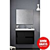 Duplach Mueble de lavabo Saser (L x An x Al: 45 x 100 x 60 cm, Negro, Melamina) | BAUHAUS