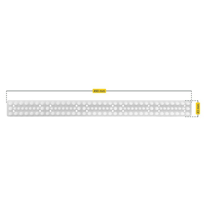 Schellenberg Sistema antipalomas Standard (L x An x Al: 49 x 4,3 x 2 cm)
