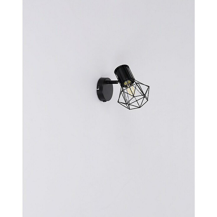 Globo Wandstrahler Priska (40 W, Schwarz, E27, B x H: 130 x 165 mm) | BAUHAUS