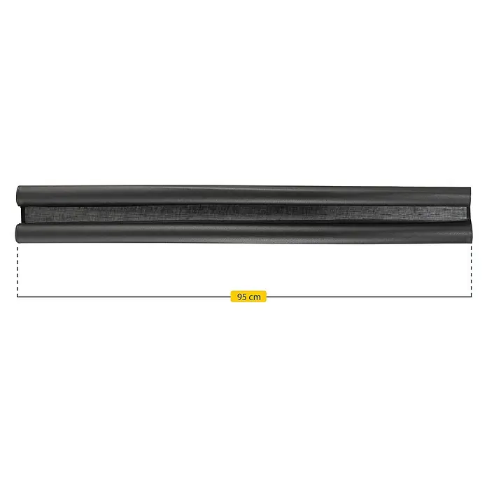 Schellenberg Türbodendichtung Plus - Anthrazit, L x B: 95 cm x 35 mm, Geeignet für: Zimmertüren - Schwarzer Türluftstopper mit einer Länge von 95 cm. Ideal zum Abdichten von Türen und Fenstern und zum Sparen von Energie.