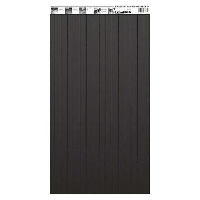 Schellenberg Rollladenkasten-Dämmmatte (L x B x H: 100 cm x 50 cm x 25 mm, 1-tlg., Geeignet für: Enge Rollladenkästen)