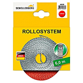 Schellenberg Rollladengurt (Rot, Länge: 6 m, Gurtbreite: 14 mm)