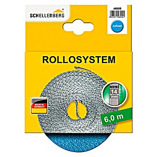 Schellenberg Rollladengurt (Hellblau, Länge: 6 m, Gurtbreite: 14 mm)