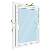 Schellenberg Fensterlüfter-Set (L x B x H: 293 x 21 x 9,5 mm, Weiß, 2 Stk.)
