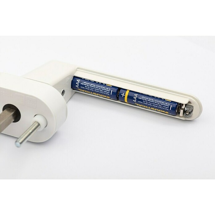 Schellenberg Asidero para ventana con alarma (Blanco, 115 dB)