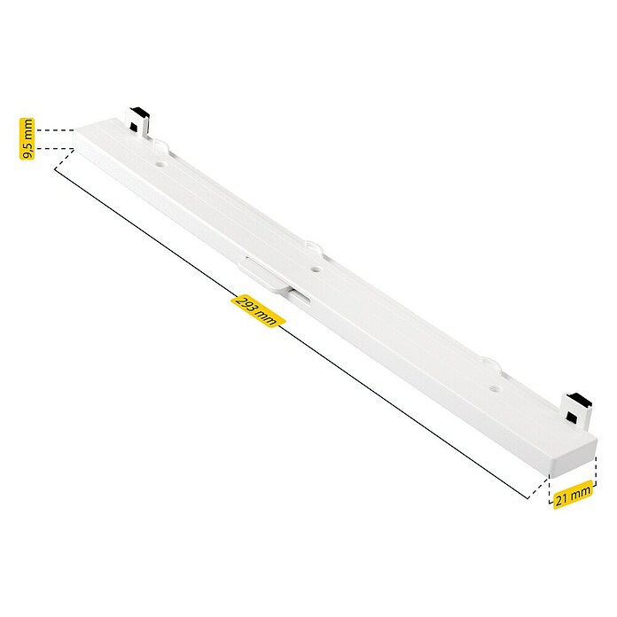 Schellenberg Fensterlüfter (L x B x H: 293 x 21 x 9,5 mm, Weiß)