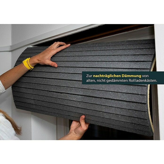 Schellenberg Rollladenkasten-Dämmmatte (L x B x H: 100 cm x 50 cm x 25 mm, 1-tlg., Geeignet für: Enge Rollladenkästen)