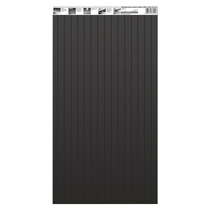 Schellenberg Rollladenkasten-Dämmmatte (L x B x H: 100 cm x 79 cm x 25 mm, 1-tlg., Geeignet für: Enge Rollladenkästen)