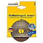 Schellenberg Rollladengurt (Braun, Länge: 6 m, Gurtbreite: 23 mm)
