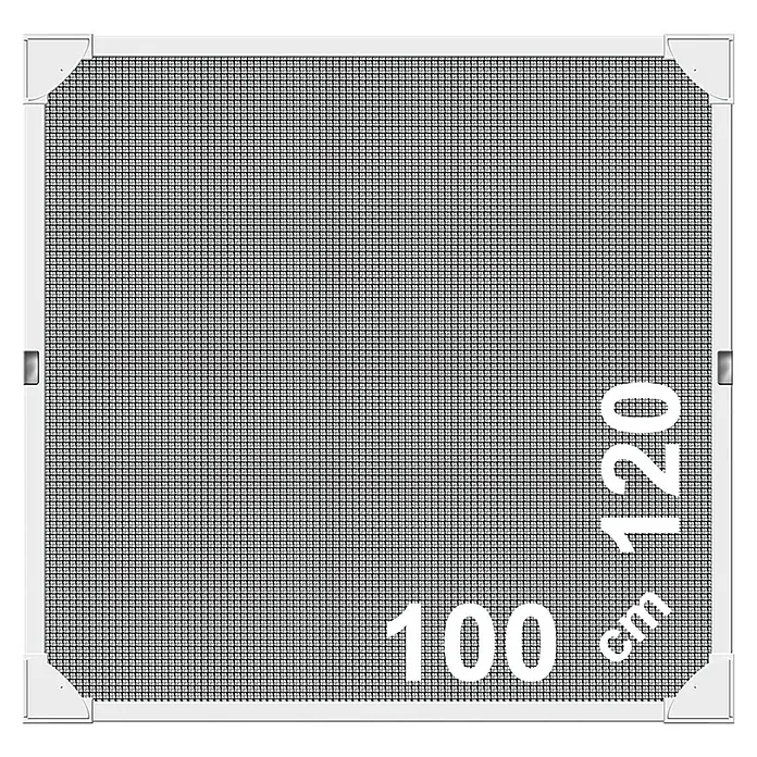 Schellenberg Insect Stop Insektenschutzgitter - B x H: 100 x 120 cm, Farbe Rahmen: Weiß, Montage Insektengitter: Magnetisch anheften - Ein weiß umrahmtes Fliegengitter mit den Maßen 100 cm x 120 cm, ideal für Fenster und Türen, um Insekten fernzuhalten.