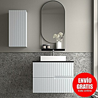 Duplach Mueble de lavabo Abi (L x An x Al: 45 x 60 x 60 cm, Gris, Melamina)