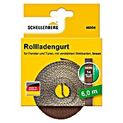 Schellenberg Rollladengurt (Braun, Länge: 6 m, Gurtbreite: 14 mm)
