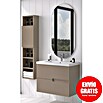 Duplach Mueble de lavabo Mana (L x An x Al: 45 x 60 x 60 cm, Moka, Melamina) | BAUHAUS