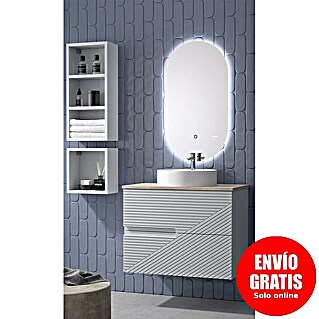 Duplach Mueble de lavabo Rimo (L x An x Al: 45 x 100 x 60 cm, Gris, Melamina)