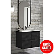 Duplach Mueble de lavabo Kamet (L x An x Al: 45 x 60 x 60 cm, Negro, Melamina) | BAUHAUS