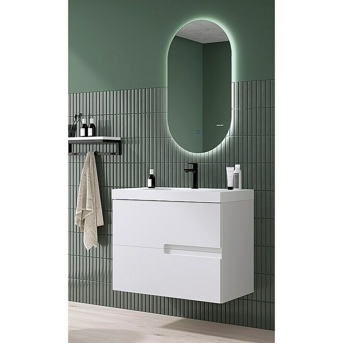 Duplach Mueble de lavabo Sia (L x An x Al: 45 x 60 x 60 cm, Blanco, Melamina) | BAUHAUS