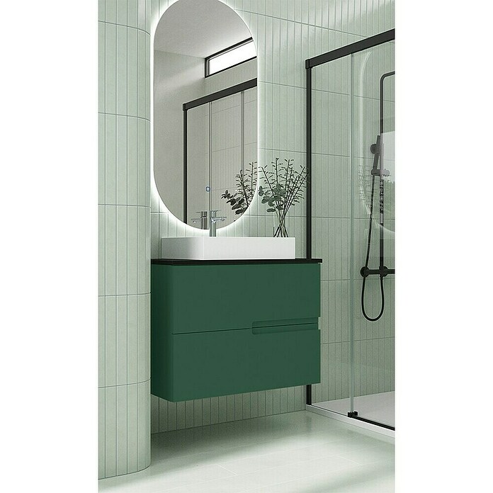 Duplach Mueble de lavabo Sia (L x An x Al: 45 x 100 x 60 cm, Oliva, Melamina) | BAUHAUS