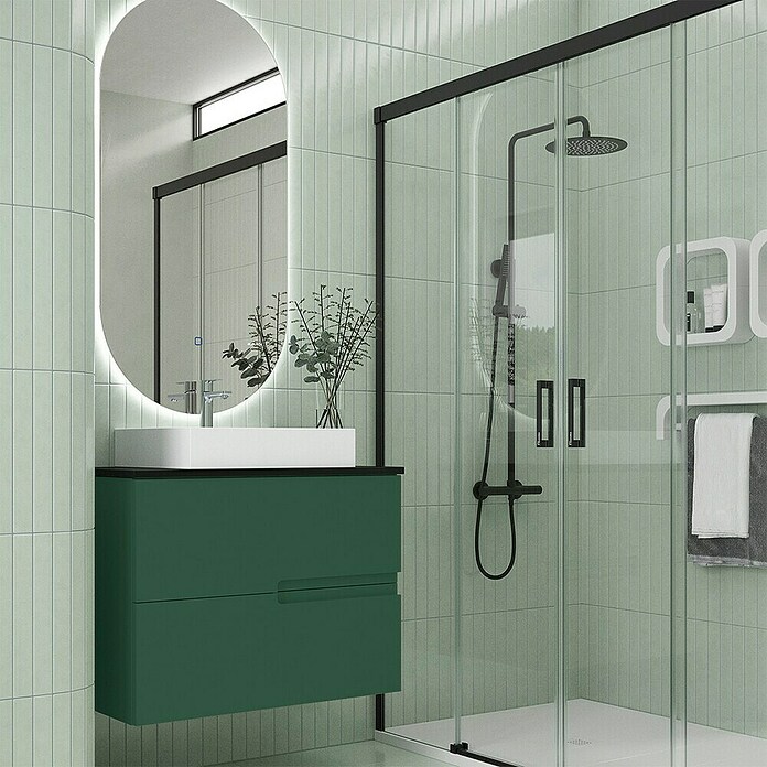 Duplach Mueble de lavabo Sia (L x An x Al: 45 x 100 x 60 cm, Oliva, Melamina) | BAUHAUS