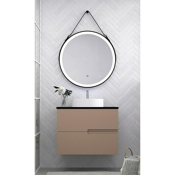 Duplach Mueble de lavabo Sia (L x An x Al: 45 x 100 x 60 cm, Moka, Melamina) | BAUHAUS