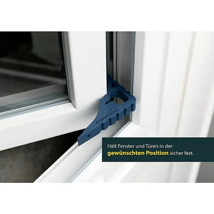 Schellenberg Tür- & Fensterstopper - Dunkelblau - Fenster- und Türstopper von Schellenberg hält sicher und zuverlässig. Fixiert Fenster & Türen in der gewünschten Position.