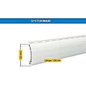 Schellenberg Rollladenprofil (L x B: 1,2 m x 52 mm, Geeignet für: Rollladen-Maxi-Systeme, Weiß)