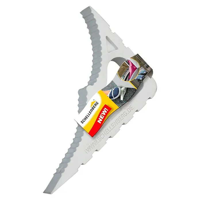 Schellenberg Tür- & Fensterstopper - Weiß - Schellenberg-Fensterwischer mit Etikett, nützliches Reinigungsgerät. Ideal für streifenfreie, saubere Fenster und Glasflächen im Haushalt.