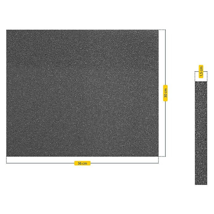 Schellenberg Rollladenkasten-Dämmmatte (L x B x H: 300 x 360 x 15 mm)