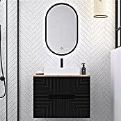 Duplach Mueble de lavabo Teram (L x An x Al: 45 x 60 x 60 cm, Negro, Melamina) | BAUHAUS