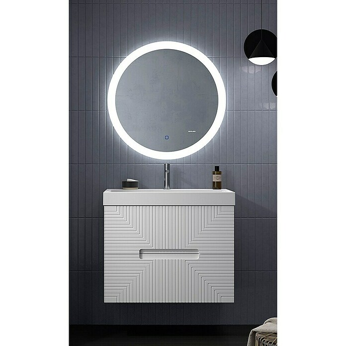 Duplach Mueble de lavabo Teram (L x An x Al: 45 x 60 x 60 cm, Blanco, Melamina) | BAUHAUS