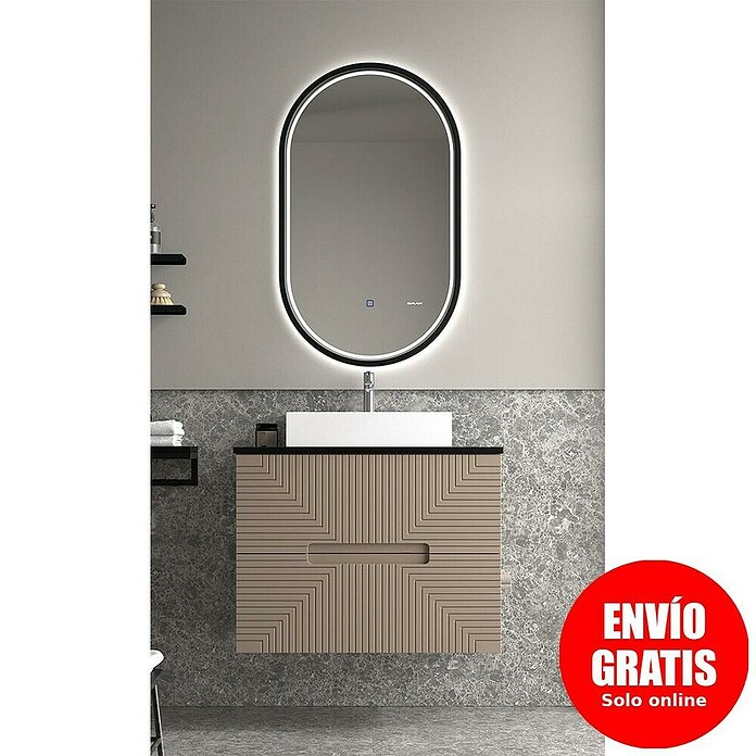 Duplach Mueble de lavabo Teram (L x An x Al: 45 x 60 x 60 cm, Moka, Melamina) | BAUHAUS